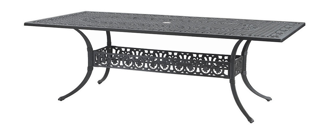 Gensun Michigan 42" x 86" Rectangular Dining Table in Black