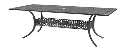 Gensun Michigan 42" x 86" Rectangular Dining Table in Black