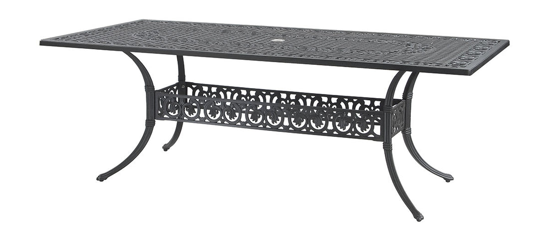 Gensun Michigan 38" x 72" Rectangular Dining Table in Black