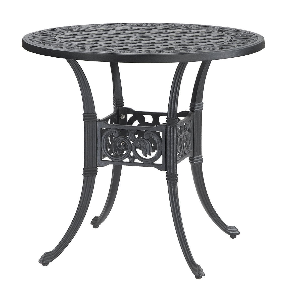 Gensun Michigan 32" Round Dining Table in Black