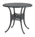 Gensun Michigan 32" Round Dining Table in Black