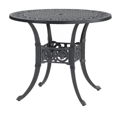 Gensun Michigan 36" Round Dining Table in Black
