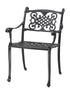 Gensun Michigan Cushion Dining Chair (Welded) in Black