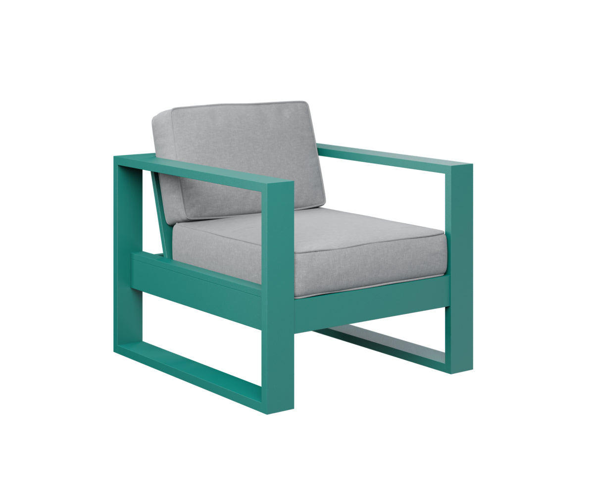 Berlin Gardens Nordic Club Chair in Teal