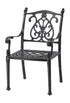 Gensun Florence Cushion Dining Chair in Carbon