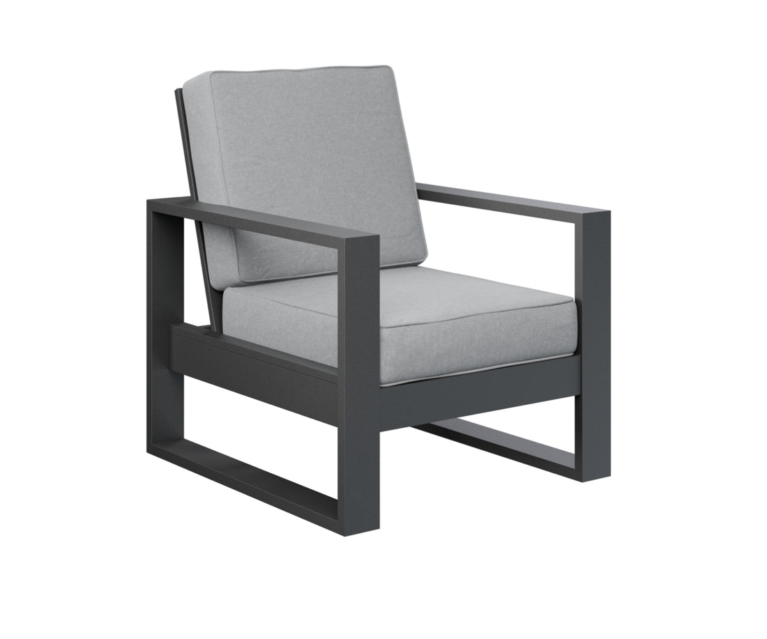 Berlin Gardens Nordic High Back Club Chair in Black