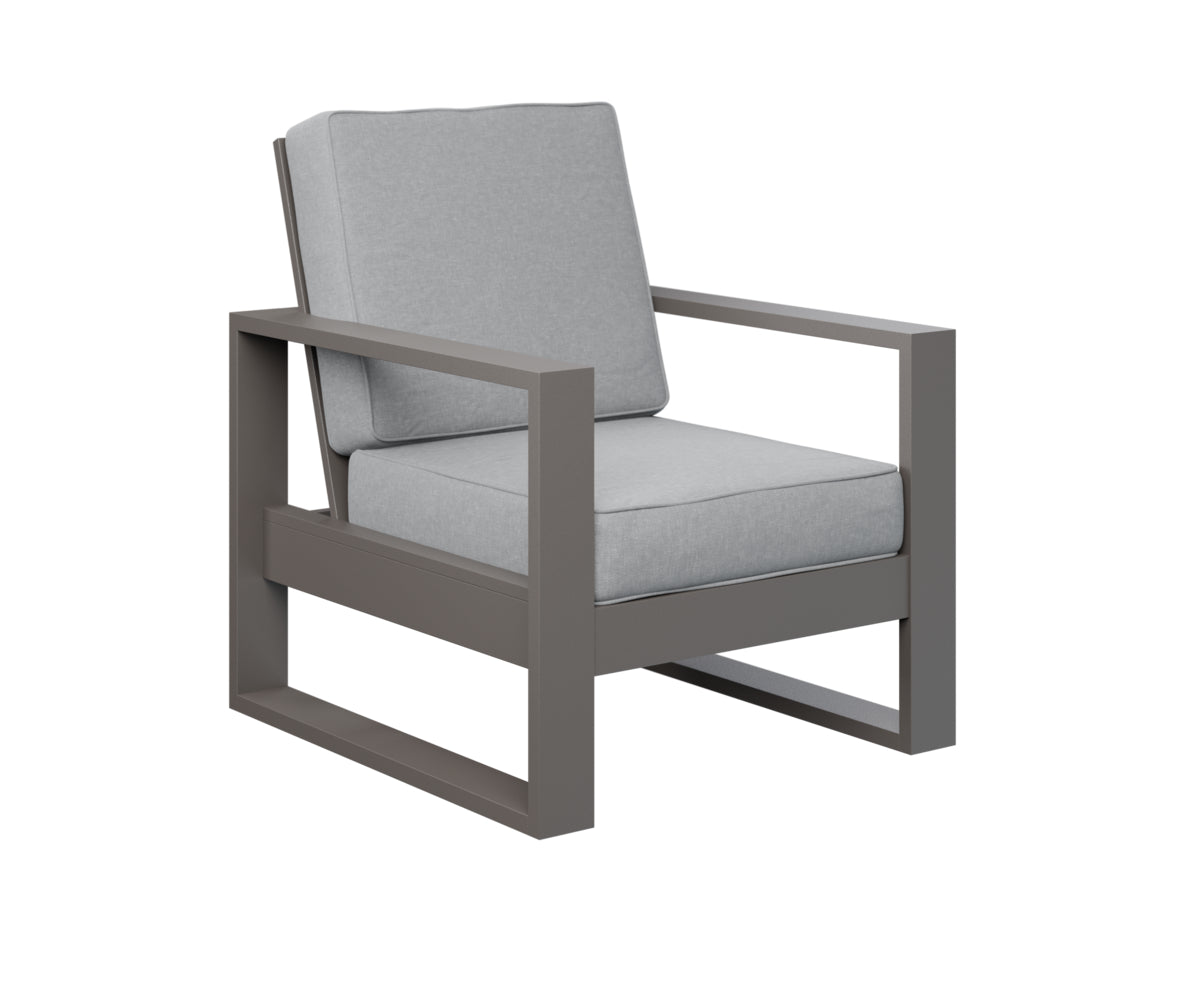 Berlin Gardens Nordic High Back Club Chair in Graphite