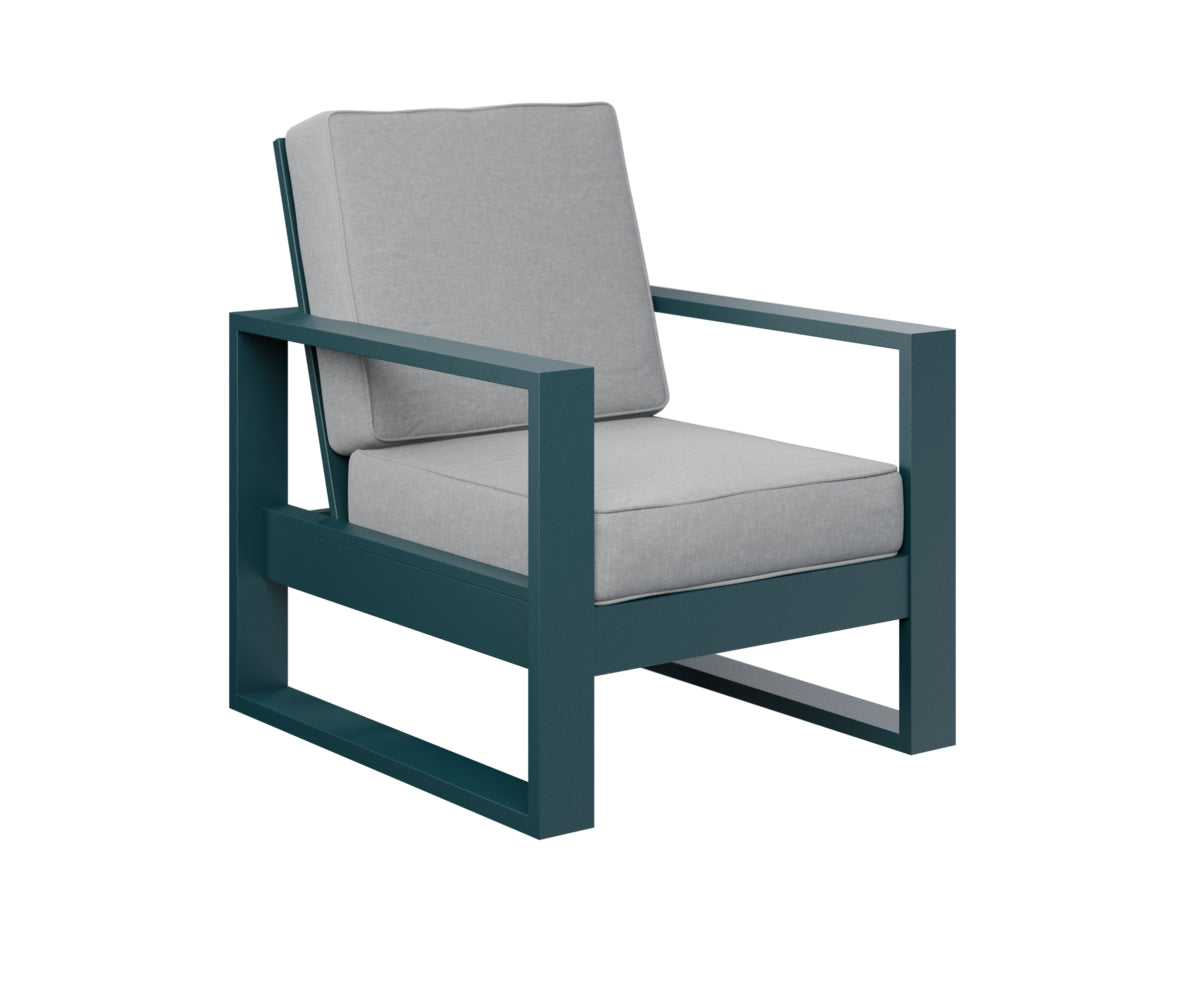 Berlin Gardens Nordic High Back Club Chair in Berry