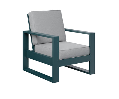 Berlin Gardens Nordic High Back Club Chair in Berry