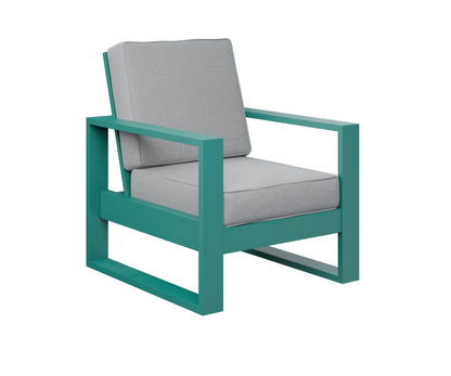 Berlin Gardens Nordic High Back Club Chair in Teal