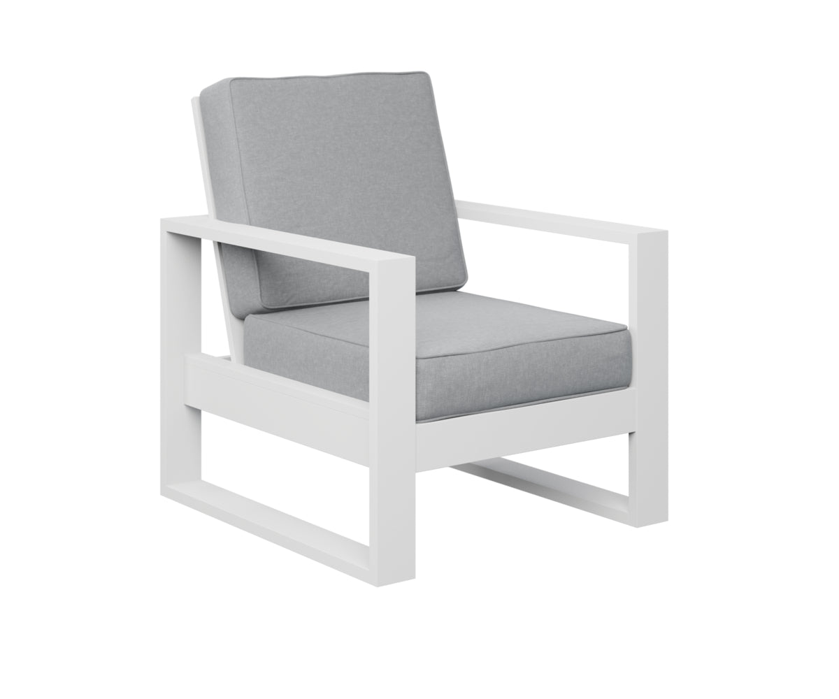 Berlin Gardens Nordic High Back Club Chair in White