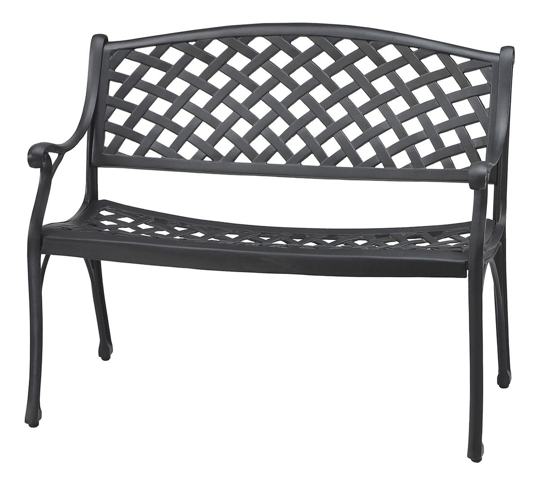 Gensun Columbia Cushion Bench (K.D.) in Carbon