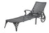 Gensun Columbia Cushion Chaise Lounge (K.D.) in Carbon