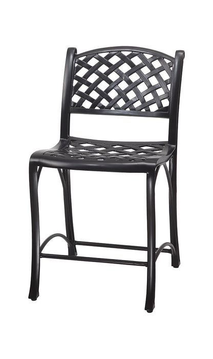 Gensun Columbia Cushion Stationary Balcony Stool w/o Arms in Carbon