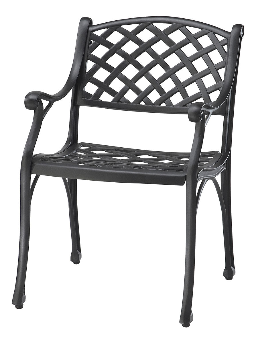 Gensun Columbia Cushion Dining Chair (Welded) in Carbon