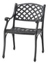 Gensun Columbia Cushion Dining Chair (Welded) in Carbon