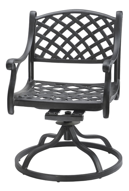 Gensun Columbia Cushion Swivel Rocker in Carbon