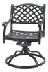 Gensun Columbia Cushion Swivel Rocker in Carbon