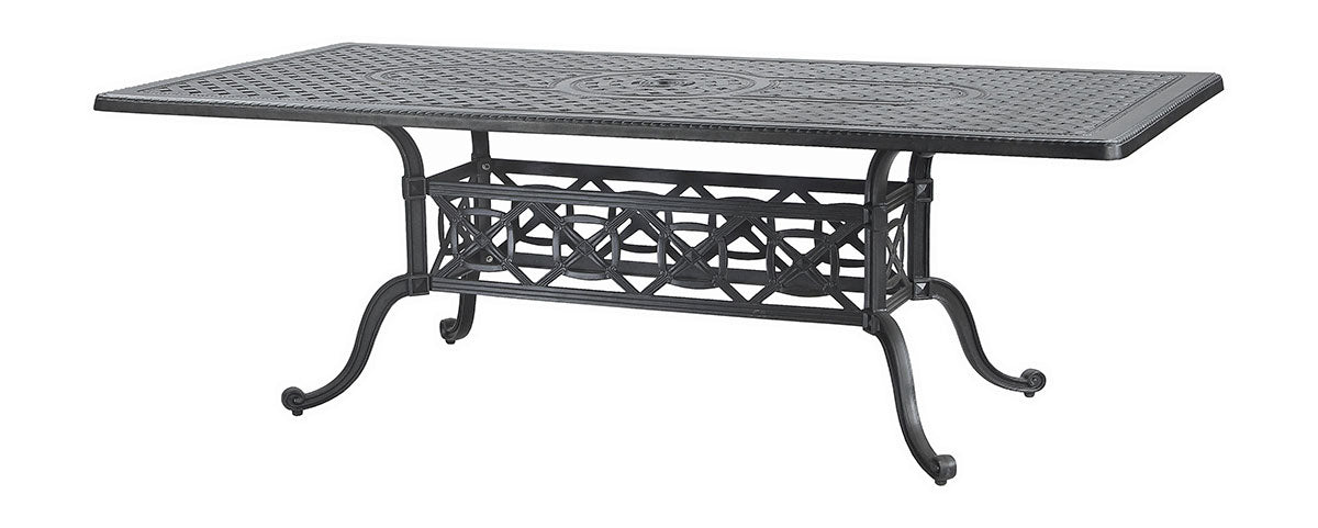 Gensun Grand Terrace 42" x 72" Rectangular Dining Table in Desert Bronze