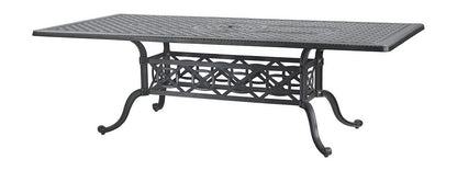 Gensun Grand Terrace 42" x 86" Rectangular Dining Table in Desert Bronze