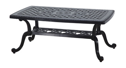 Gensun Grand Terrace 24" x 42" Rectangular Coffee Table in Desert Bronze