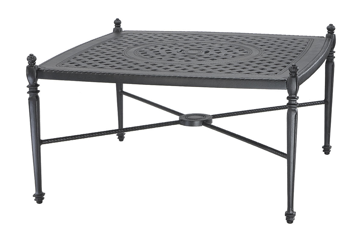 Gensun Grand Terrace 42" Square Coffee Table in Desert Bronze