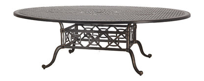 Gensun Grand Terrace 60" x 80" Geo Dining Table in Desert Bronze