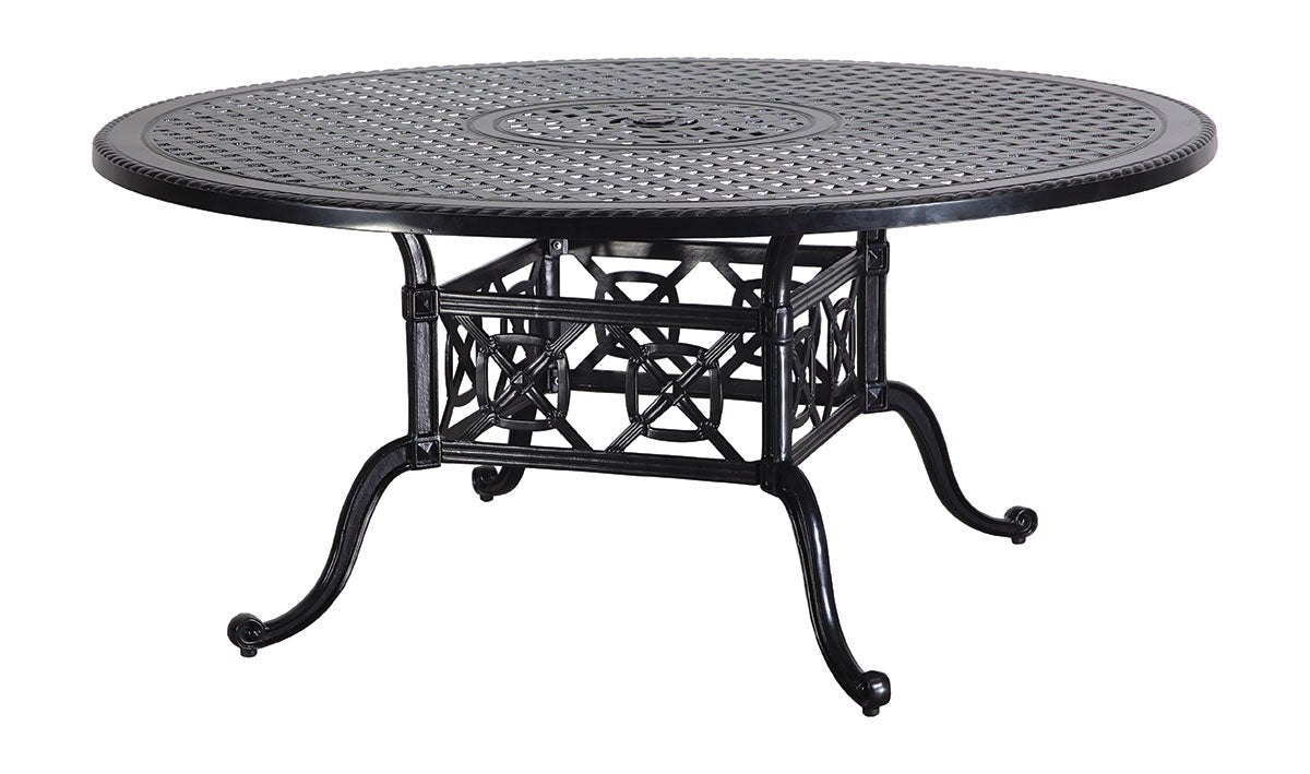Gensun Grand Terrace 66" Round Dining Table in Desert Bronze