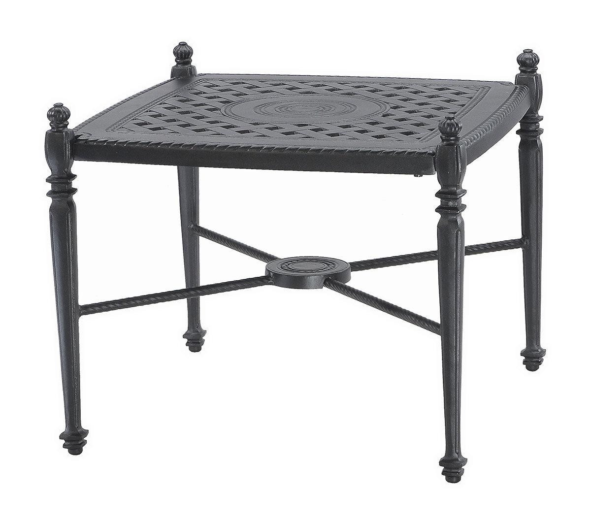 Gensun Grand Terrace 26" Square End Table in Desert Bronze