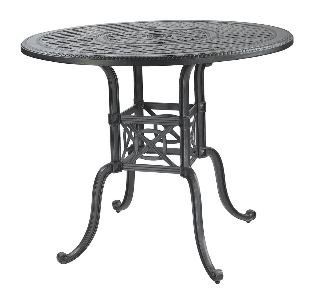 Gensun Grand Terrace 48" Round Bar Table in Desert Bronze
