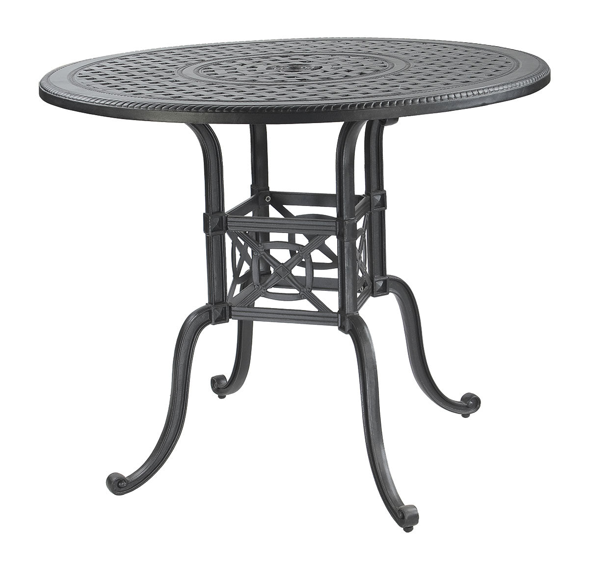Gensun Grand Terrace 48" Round Bar Table in Desert Bronze
