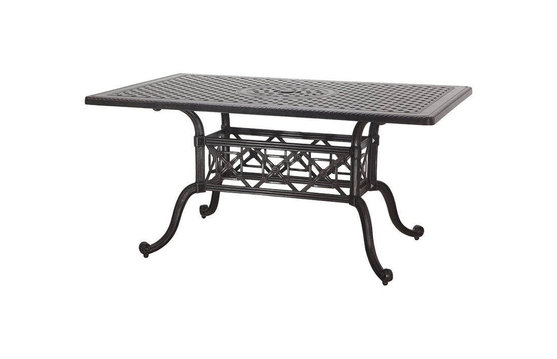 Gensun Grand Terrace 42" x 63" Rectangular Bar Table in Desert Bronze