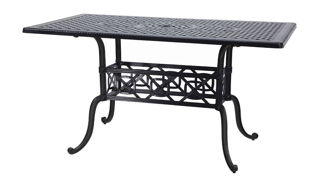 Gensun Grand Terrace 42" x 72" Rectangular Bar Table in Desert Bronze