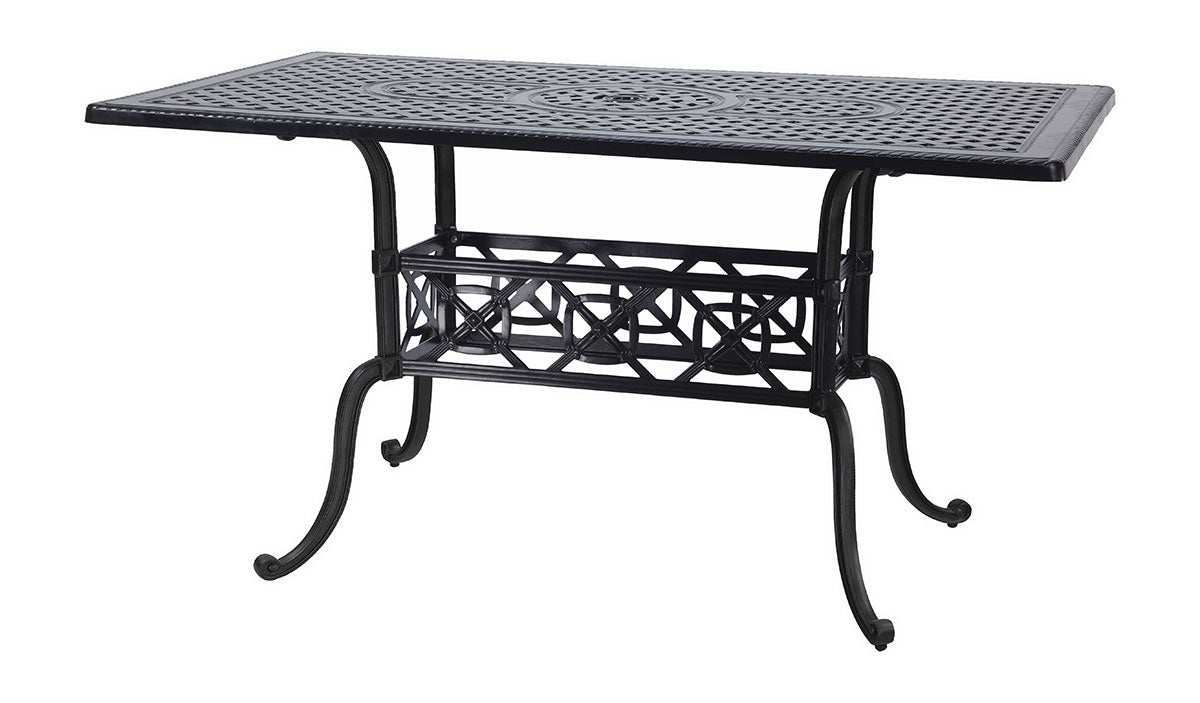 Gensun Grand Terrace 42" x 72" Rectangular Bar Table in Desert Bronze