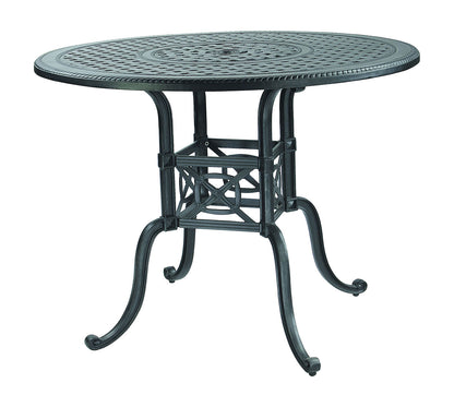 Gensun Grand Terrace 54" Round Gathering Table in Desert Bronze