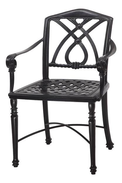 Gensun Terrace Cushion Café Chair with Arms (Welded) in Vintage