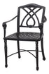 Gensun Terrace Cushion Café Chair with Arms (Welded) in Vintage