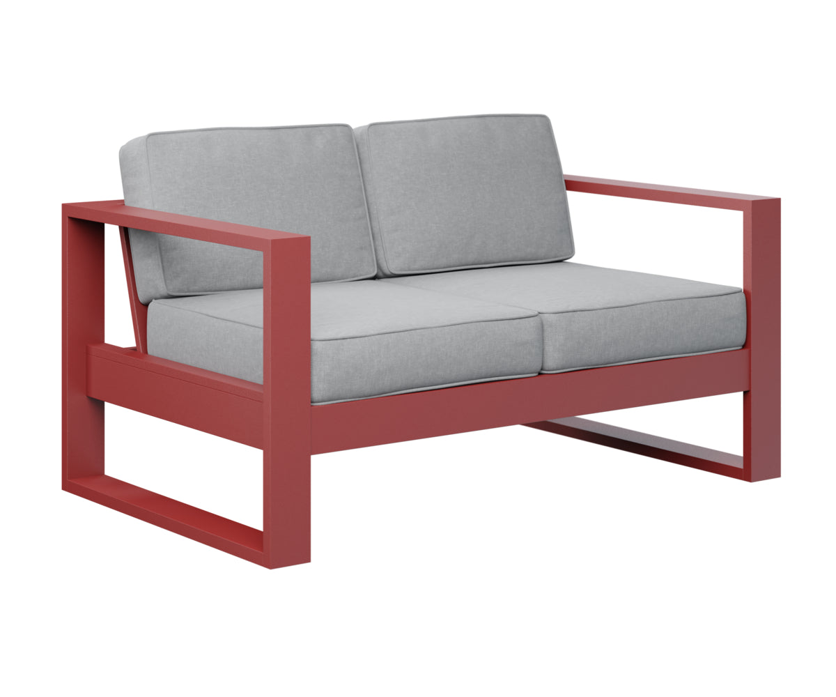 Berlin Gardens Nordic Loveseat in Red