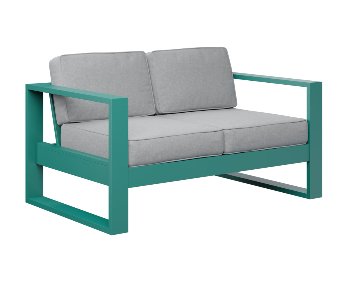 Berlin Gardens Nordic Loveseat in Teal
