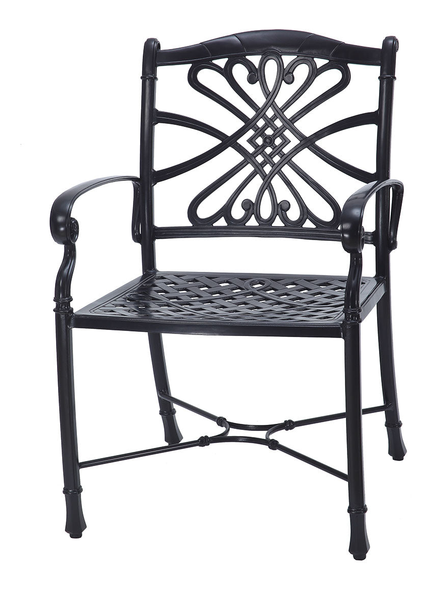 Gensun Bella Vista Cushion Dining Chair in Midnight Gold
