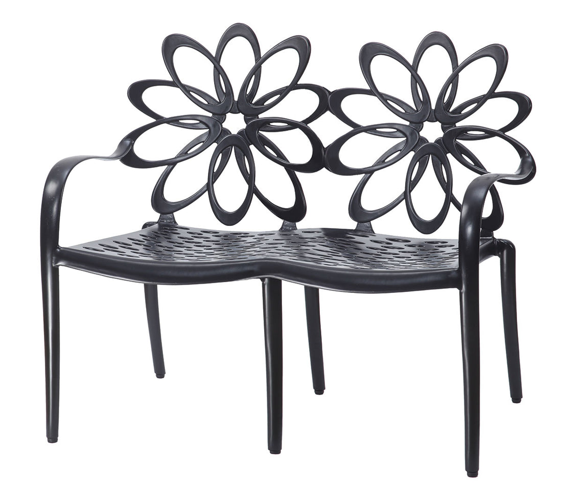 Gensun Lotus Cushion Settee in Ruby