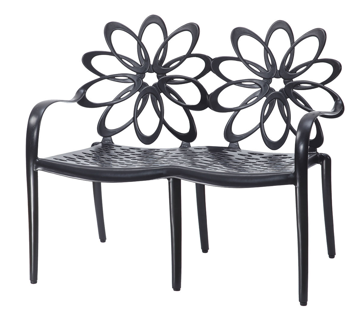 Gensun Lotus Cushion Settee in Ruby