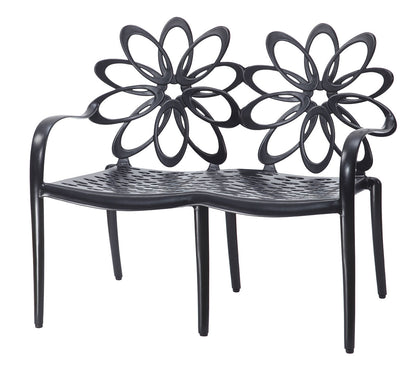 Gensun Lotus Cushion Settee in Ruby