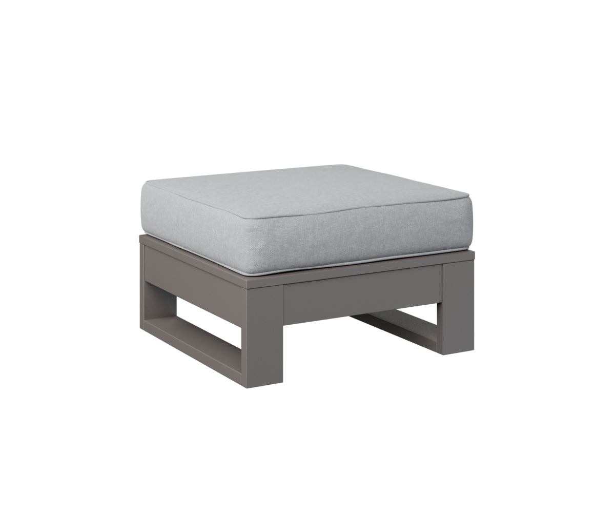 Berlin Gardens Nordic Ottoman in Graphite