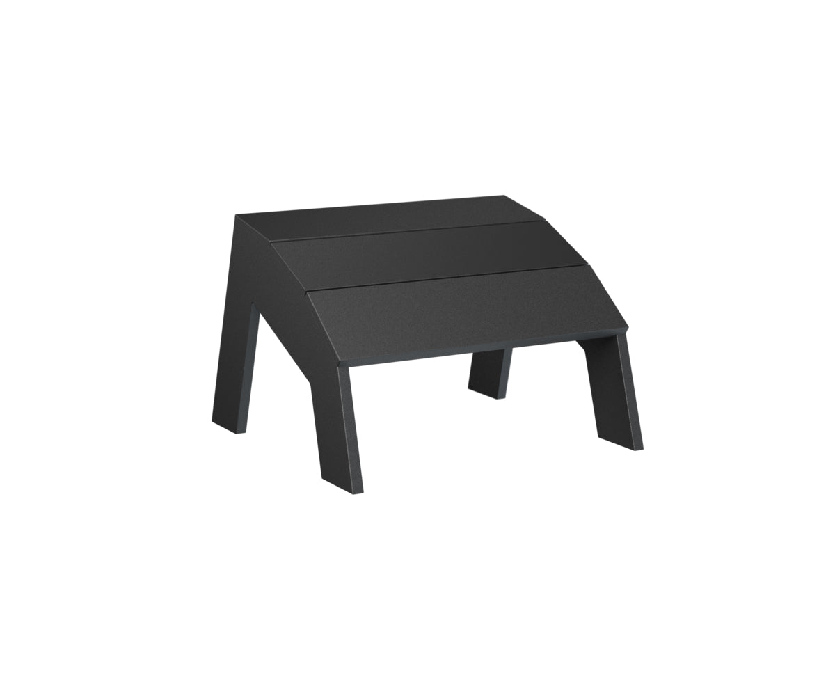 Berlin Gardens Nordic Adirondack Footstool in Black