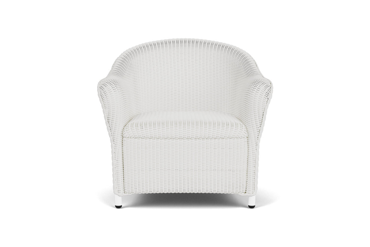 Lloyd Flanders Reflections Lounge Chair with Padded Seat in Matte White