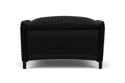 Lloyd Flanders Reflections Ottoman, Padded in Ebony