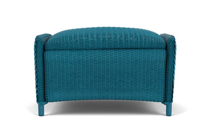 Lloyd Flanders Reflections Ottoman, Padded in Peacock