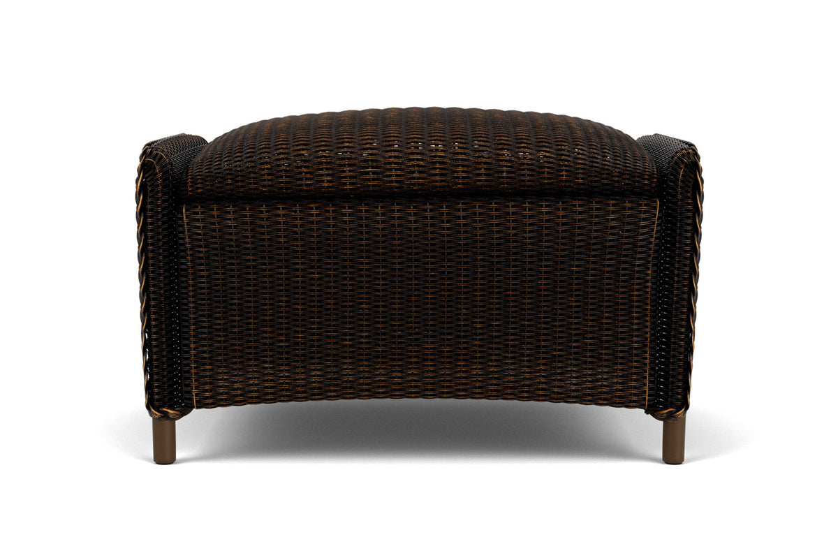 Lloyd Flanders Reflections Ottoman, Padded in Mink