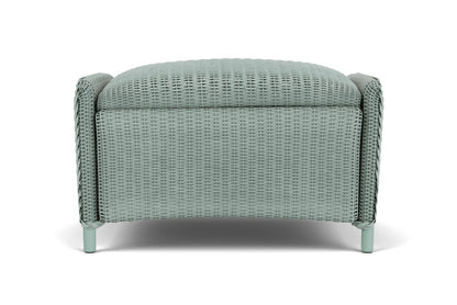 Lloyd Flanders Reflections Ottoman, Padded in Sea Glass